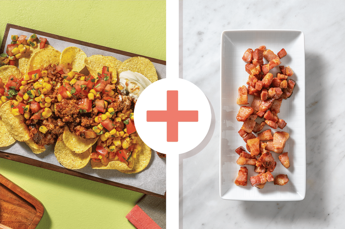 Mexican Beef & Bacon Loaded Nachos
