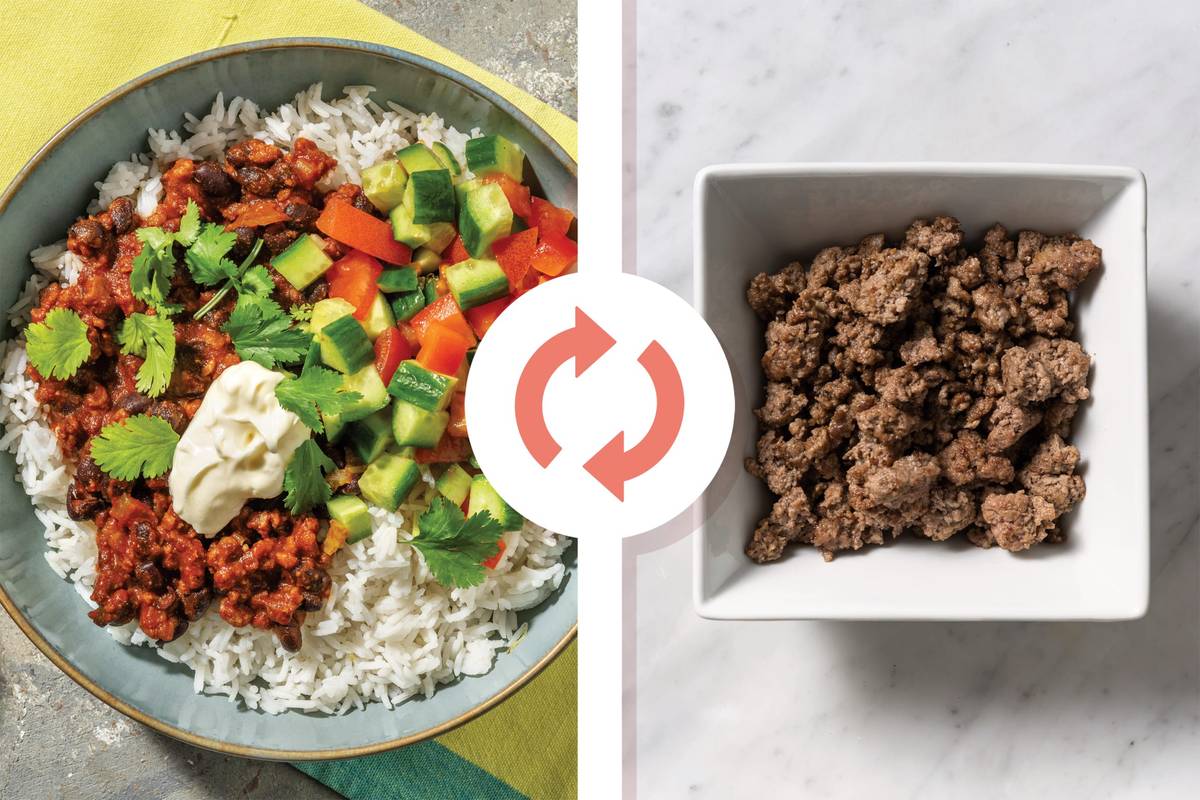 Mexican Beef Mince & Black Bean Chilli