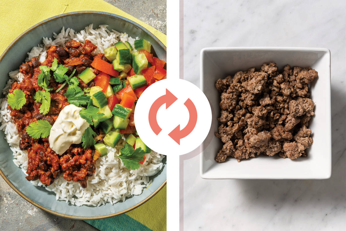 Mexican Beef & Black Bean Chilli Bowl