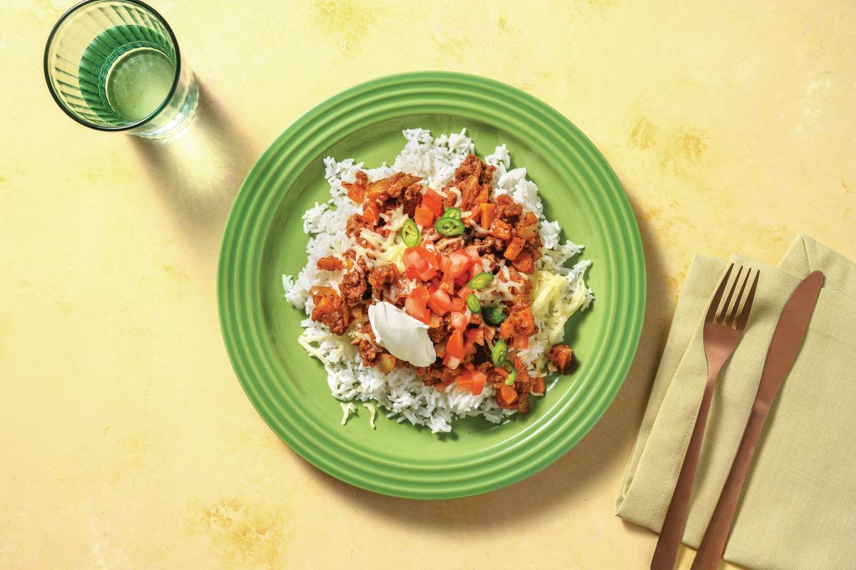 Mexican Beef Chilli & Rice