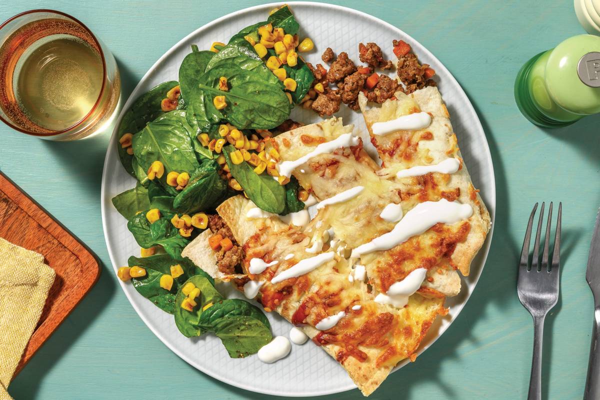 Mexican Plant-Based Mince Enchiladas
