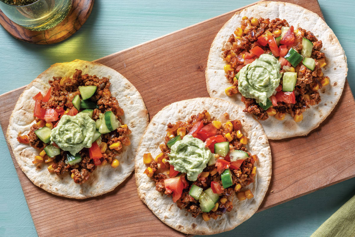 Mexican Beef Tostadas