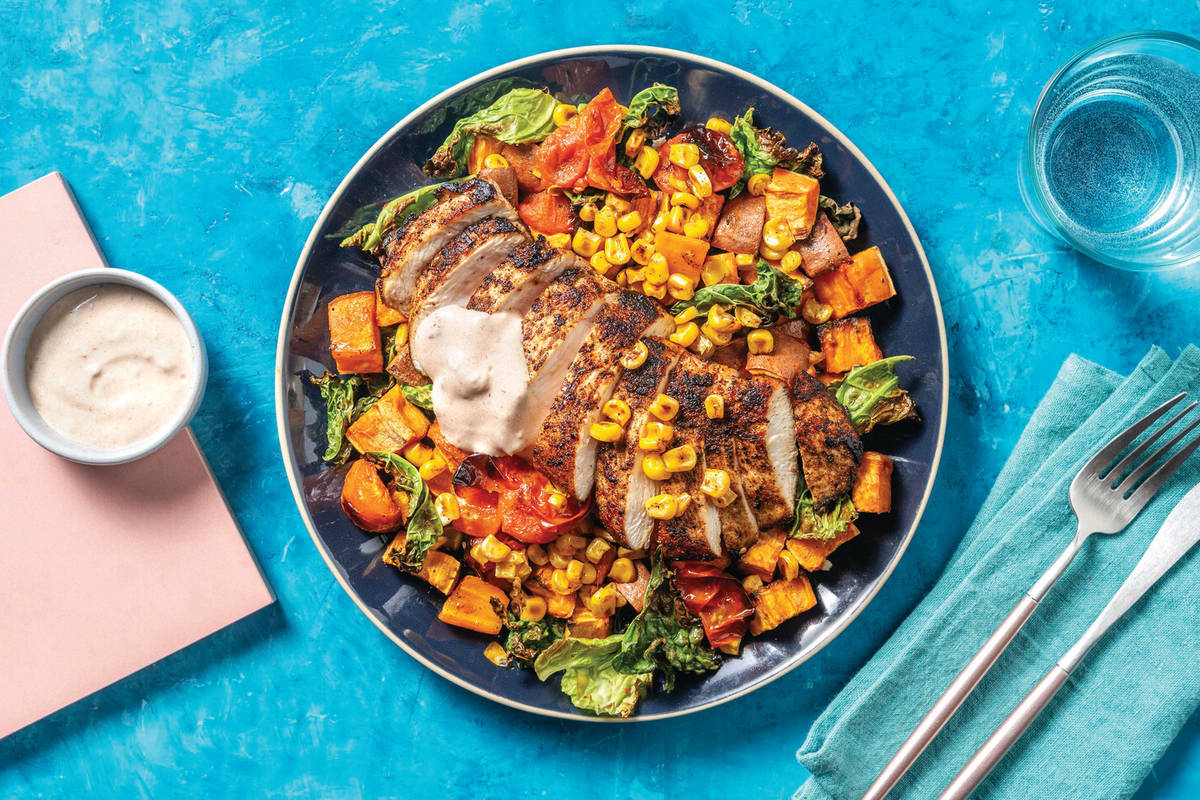 Smokey Chicken & Roast Veggie Toss