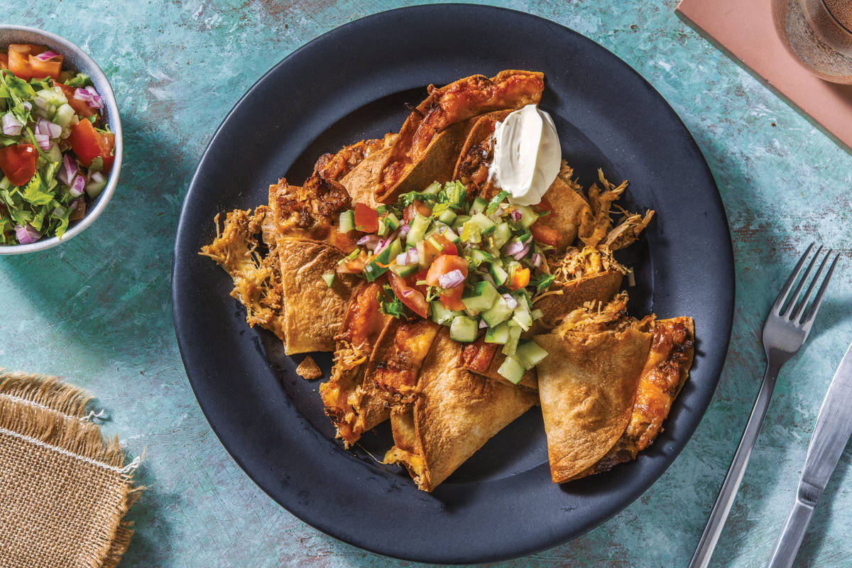 Mexican Pulled Pork Quesadillas