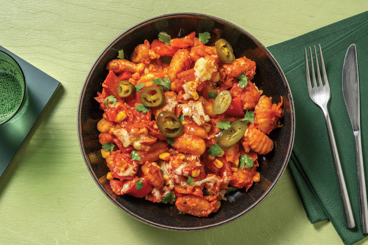 Mexican-Spiced Grilled Gnocchi & Capsicum