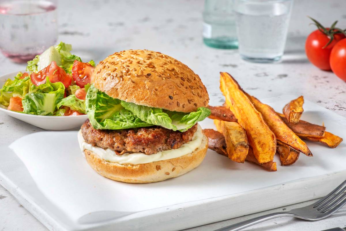 Mexican Style Pork Burger