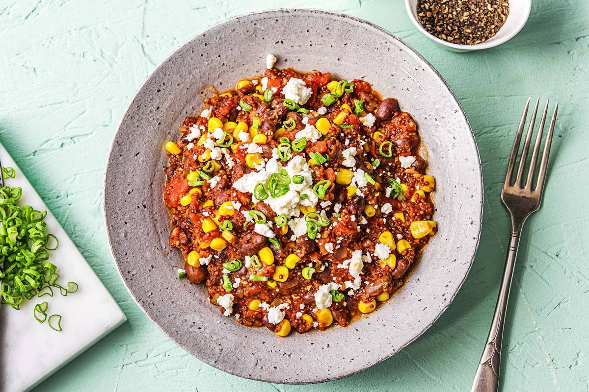 Feurige Quinoa-Pfanne
