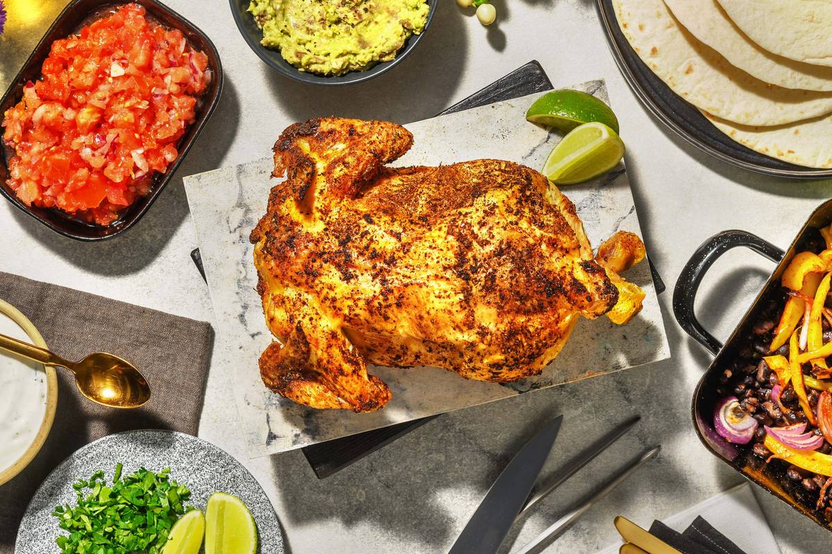 Mexikanisches Hähnchen mit Limettendip