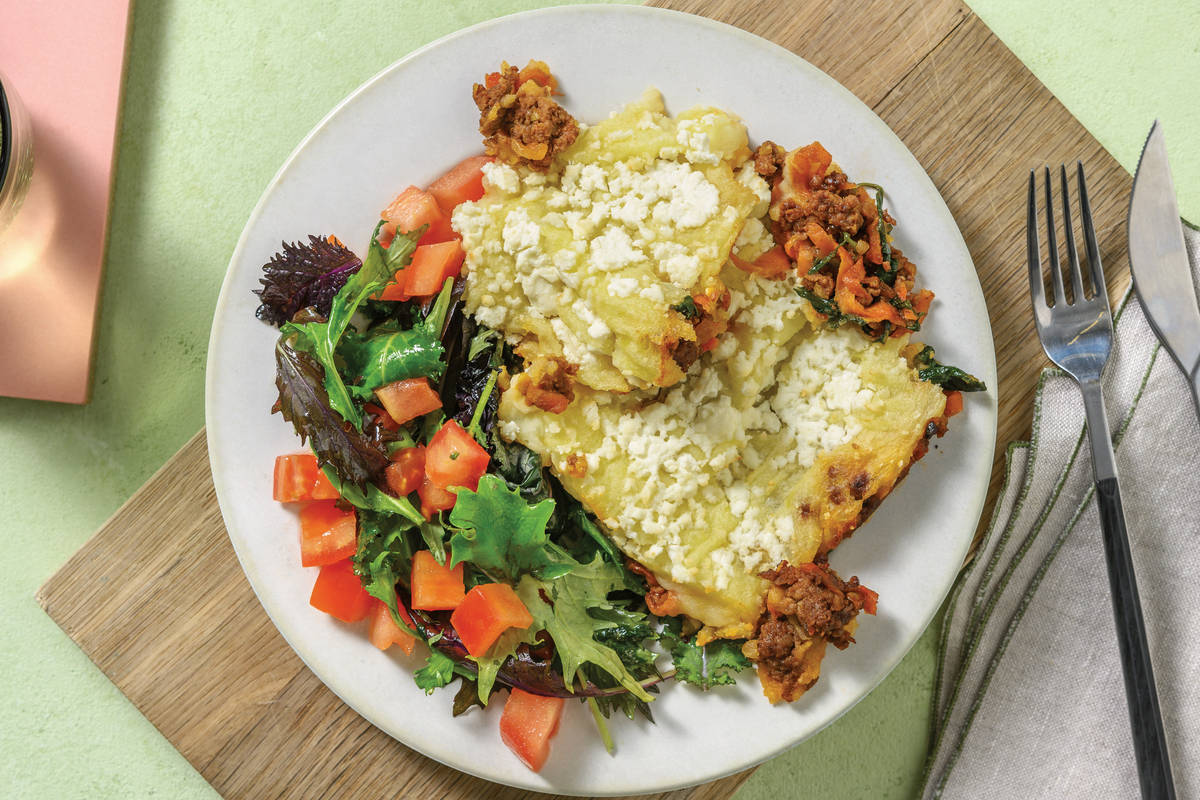 Middle Eastern Beef & Mash Pie