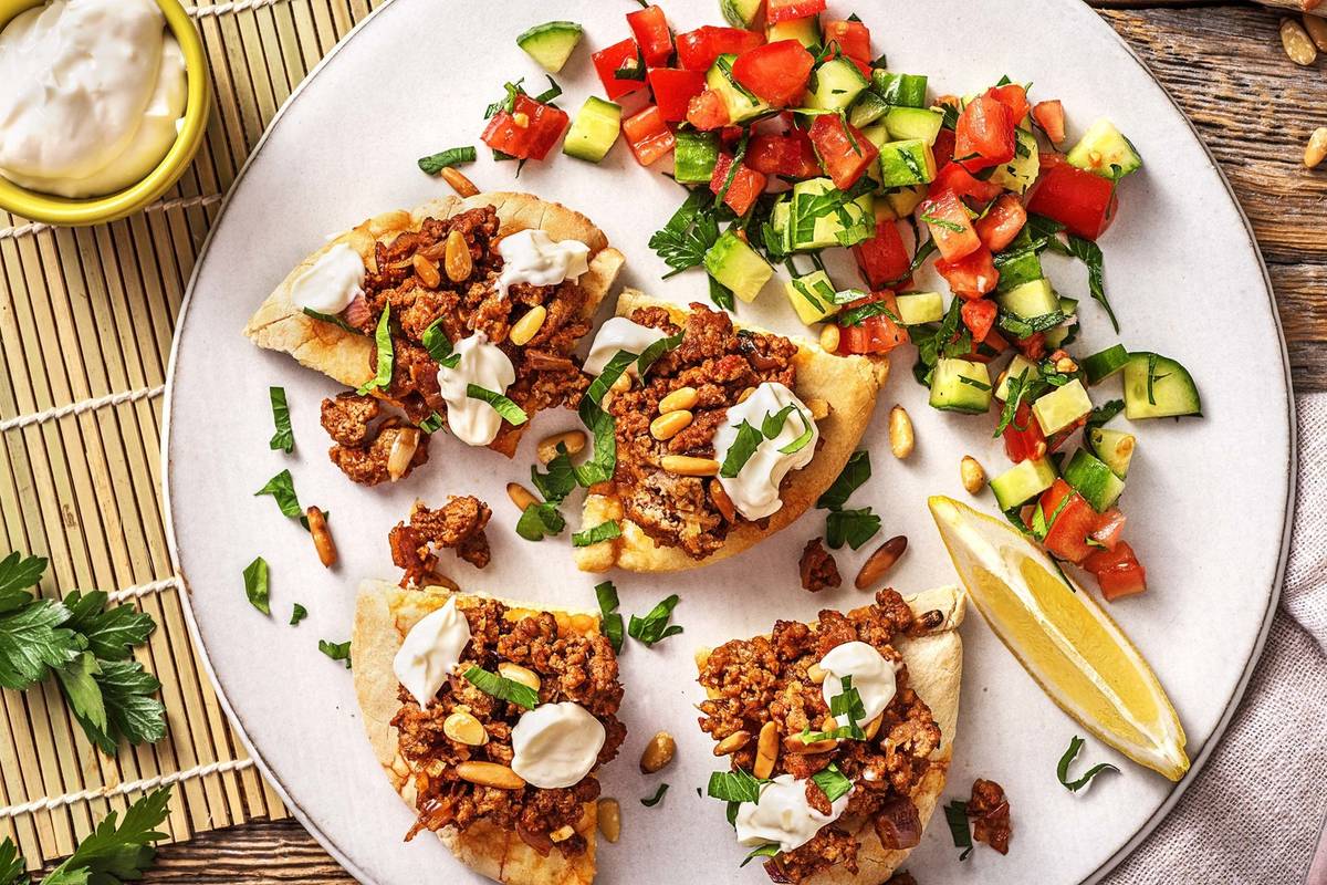 Middle Eastern Lamb 'Pizza'