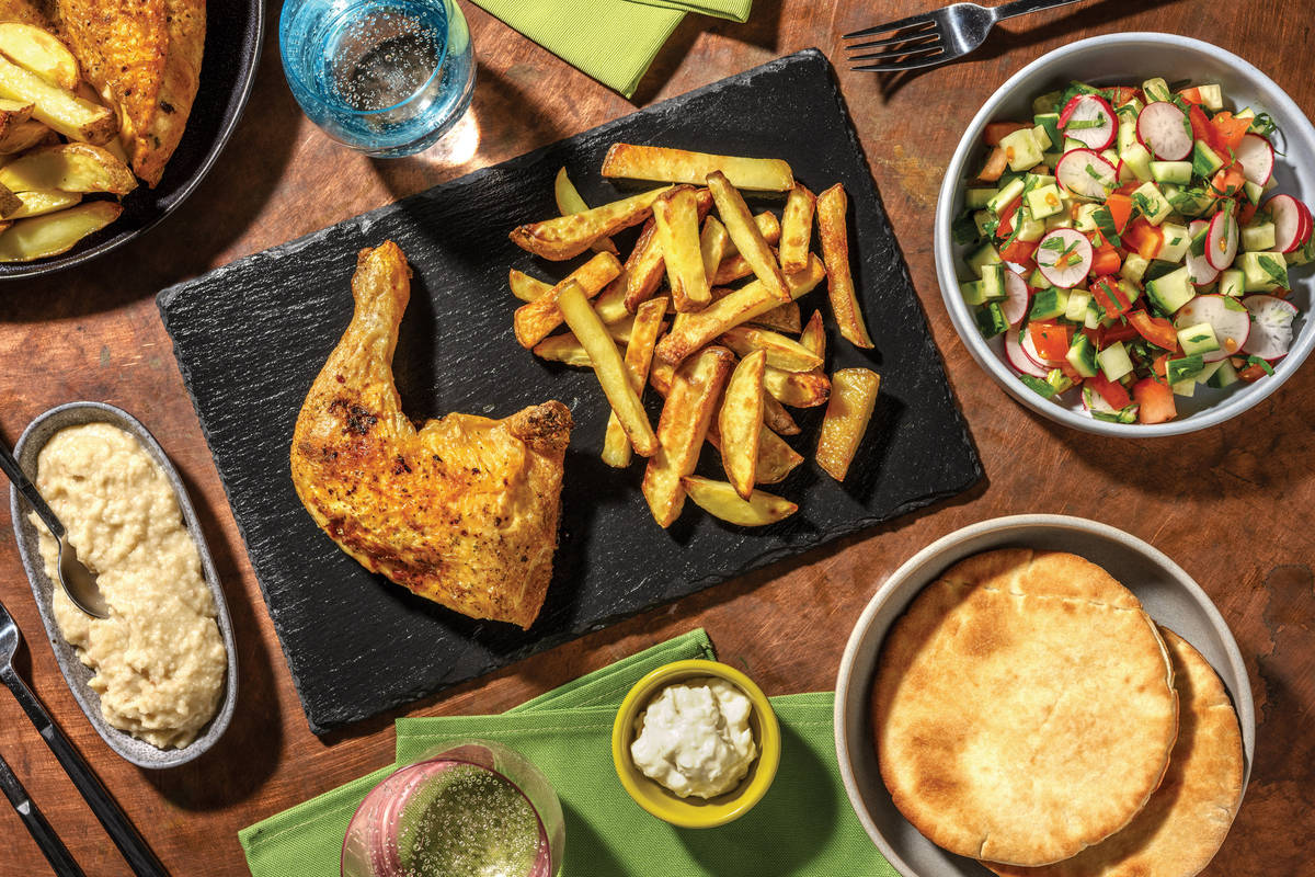 Middle Eastern Roast Chicken & Flatbreads
