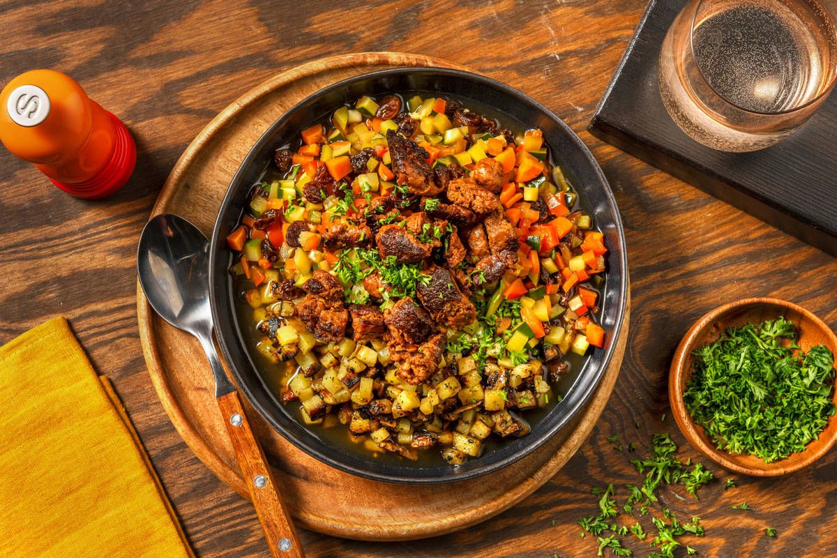 Mijoté de légumes aux merguez de bœuf