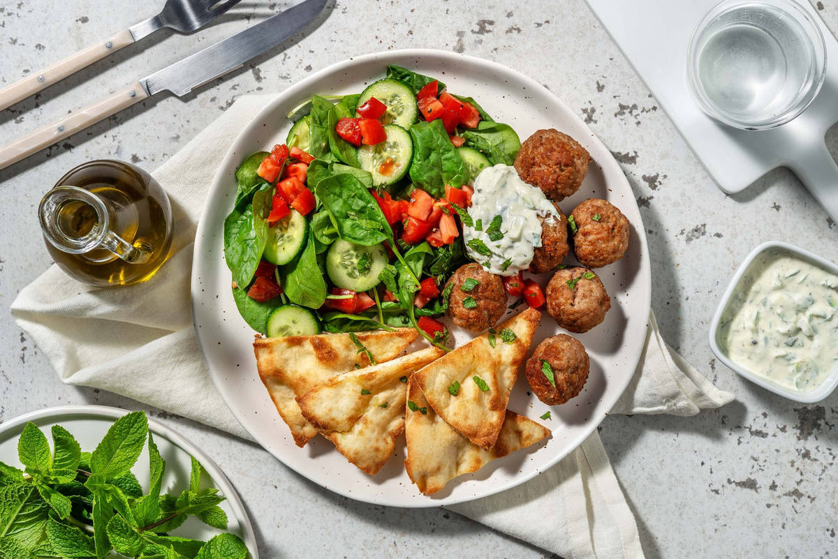 Smart Mini Turkey Meatballs and Flatbread Chips