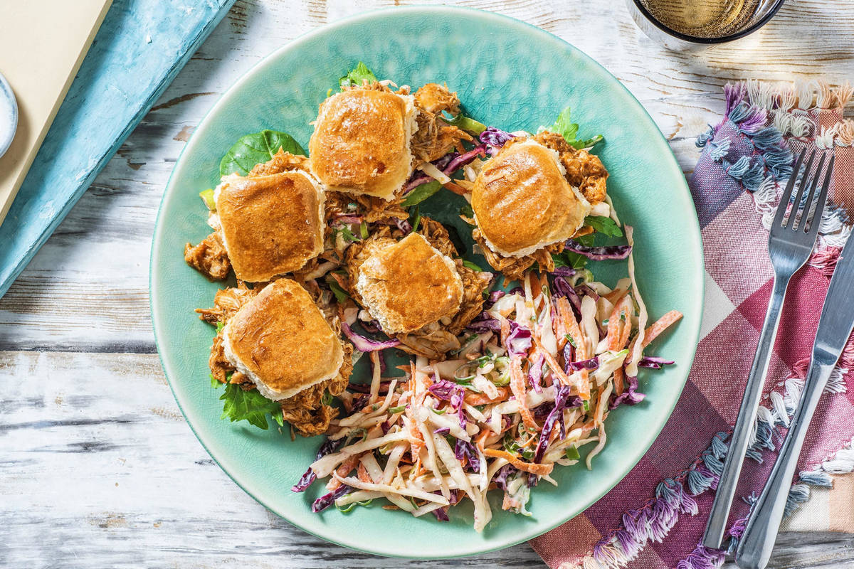 BBQ Pulled Chicken Sliders