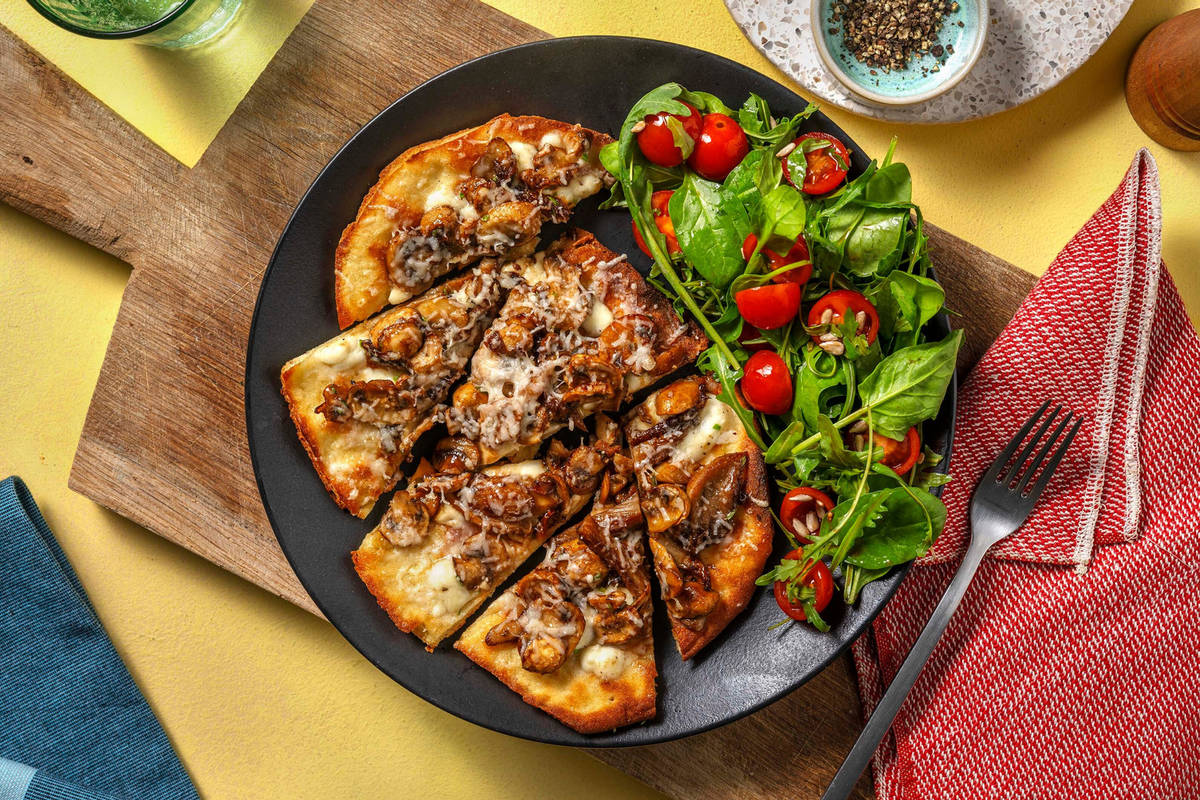 Mixed Mushroom and Onion Flatbreads