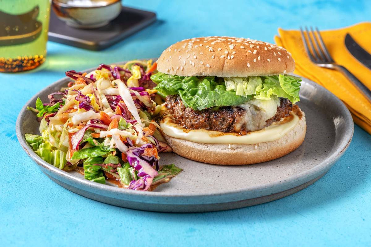 Miso and Caramelised Onion Marmalade Burger