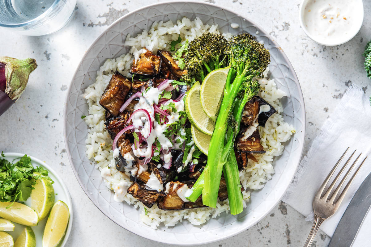 Miso Aubergine and Sesame Mayo