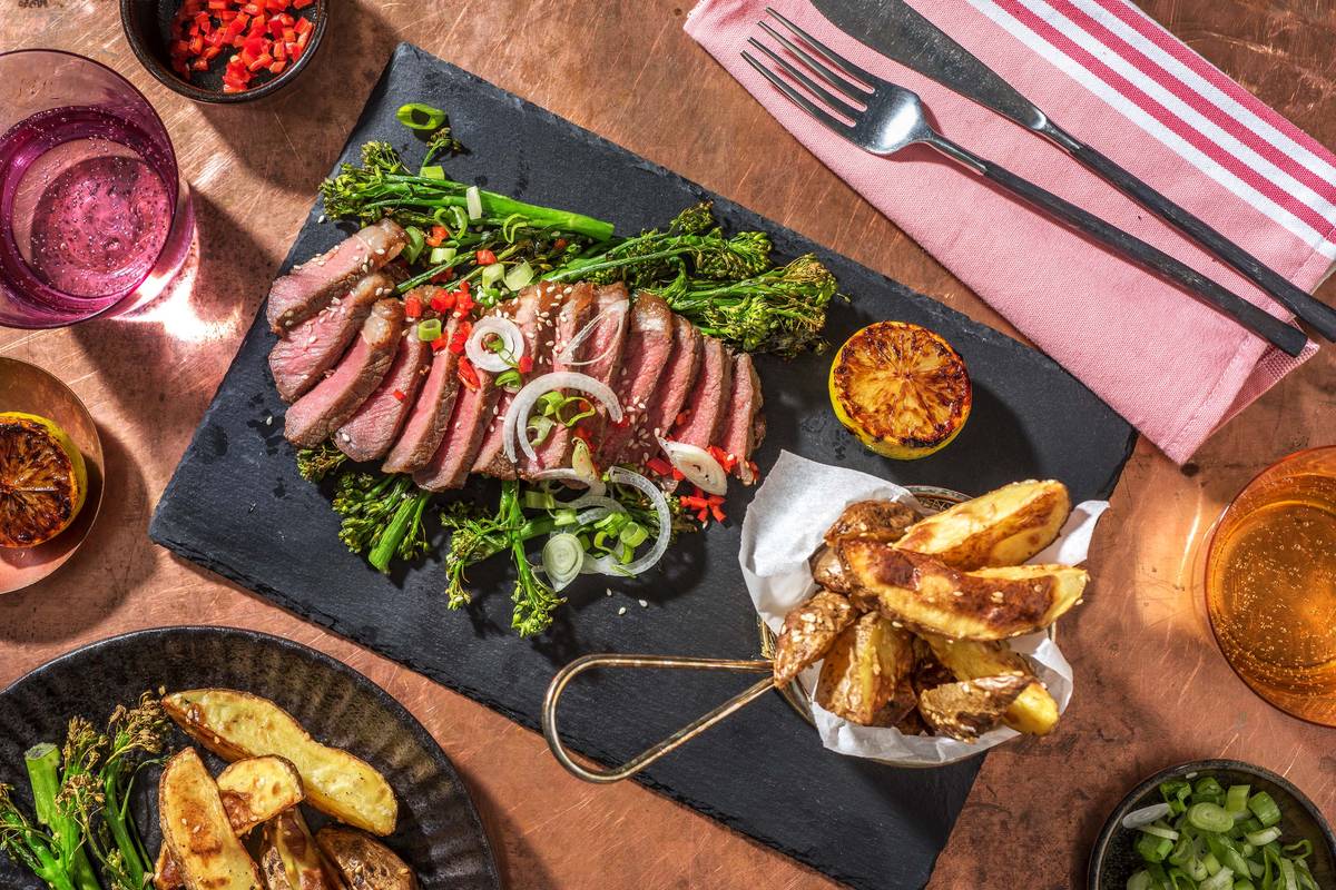 Honey Miso Glazed Sirloin Steak