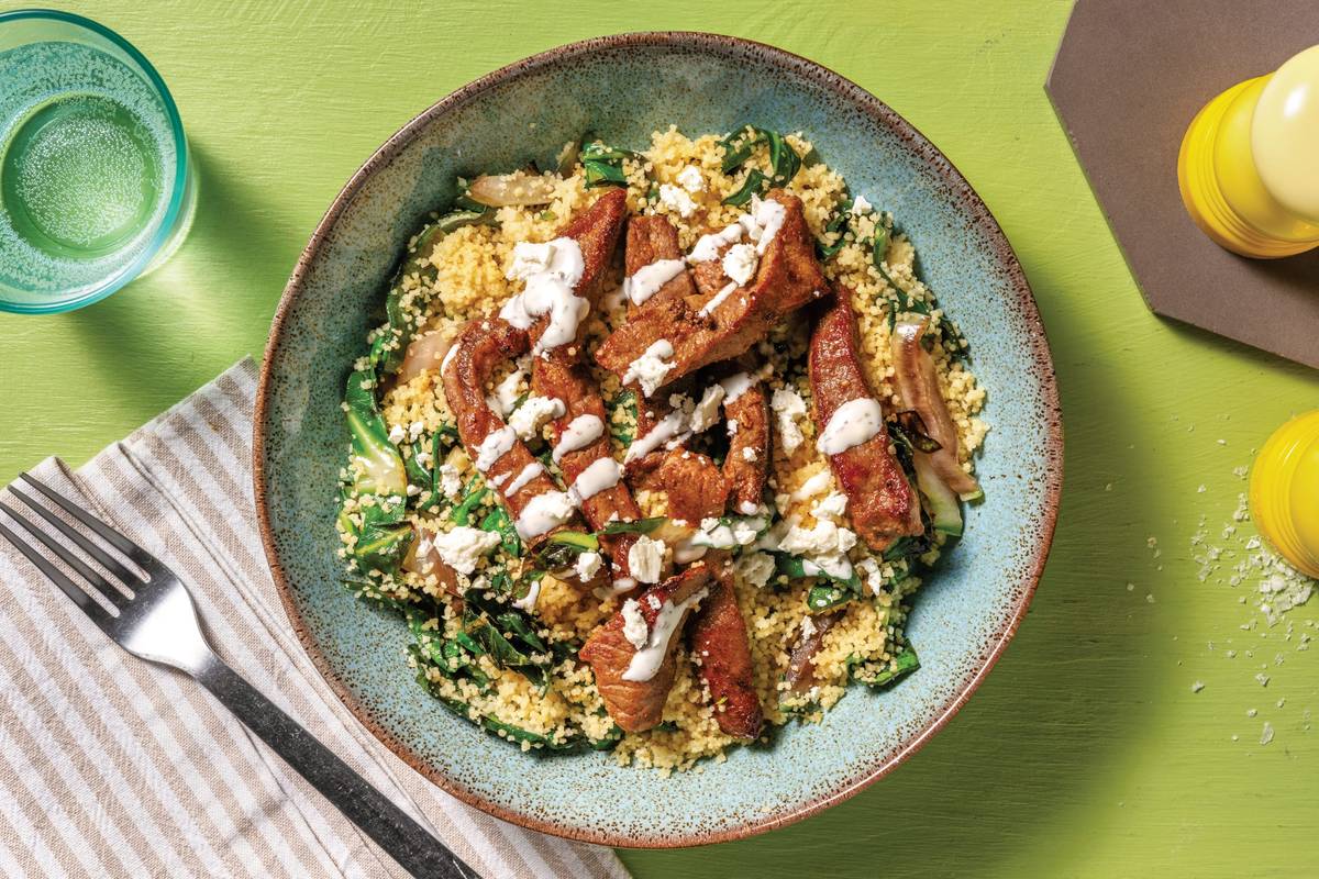 Moroccan Honey Beef & Veggie Couscous
