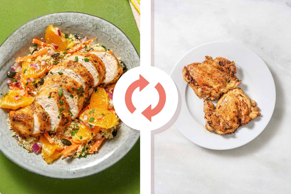 Moroccan-Style Orange and Olive Chicken Thighs