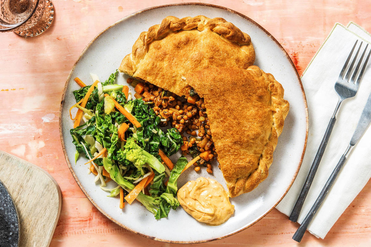 Moroccan Veggie Lentil Hand Pie