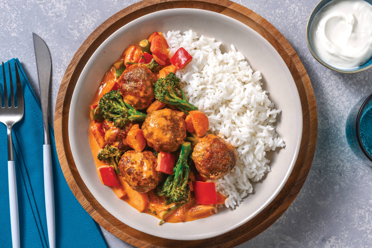 Mumbai Beef Meatball Curry