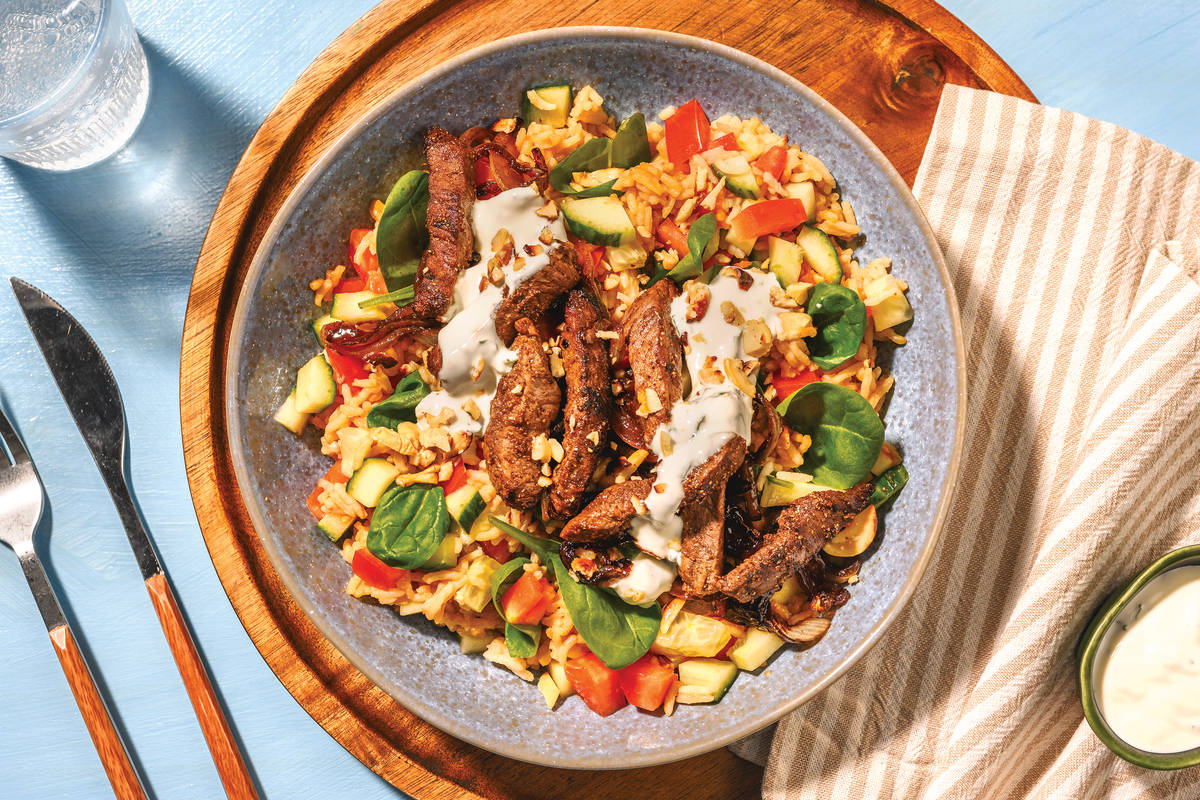 Mumbai Spiced Beef & Brown Rice Salad