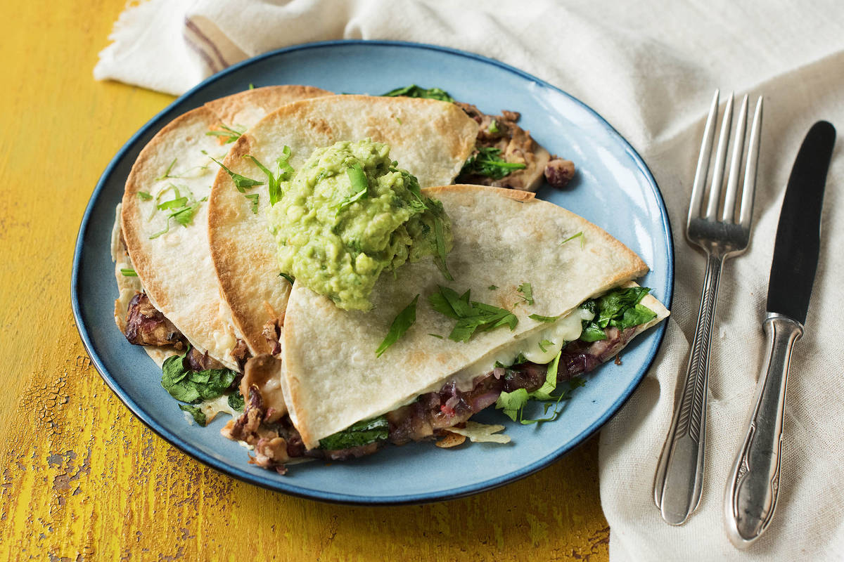 Mushroom & Caramelised Onion Quesadilla