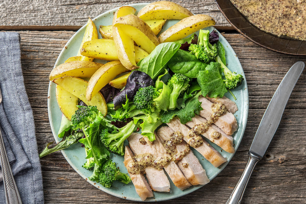 Mustard Pork Steaks