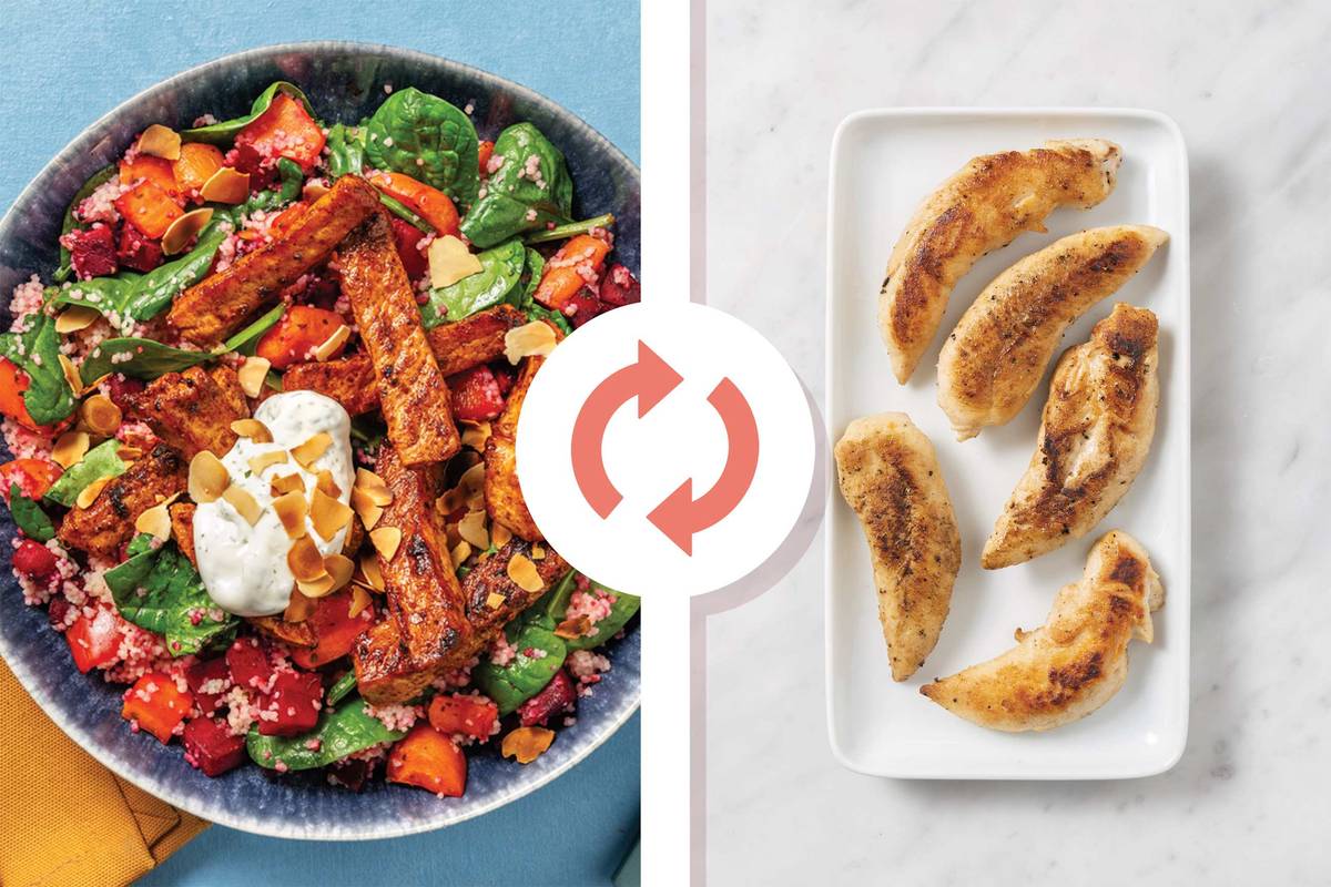 Aussie-Spiced Chicken & Roast Veggie Couscous