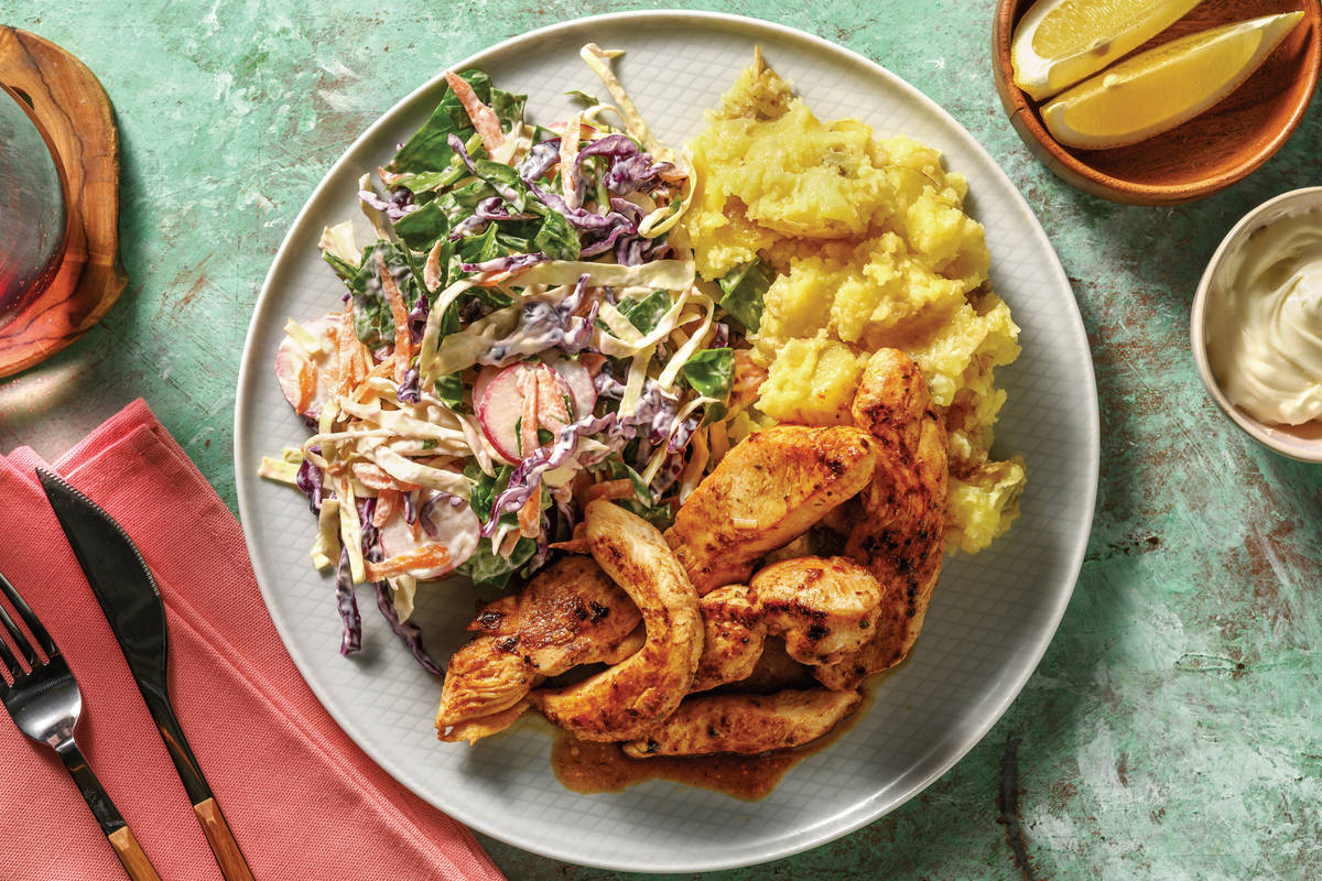 Nan's Chicken & Radish Slaw