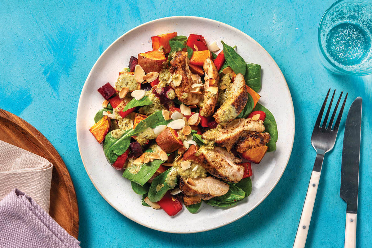 Nan's Chicken & Roast Veggie Toss