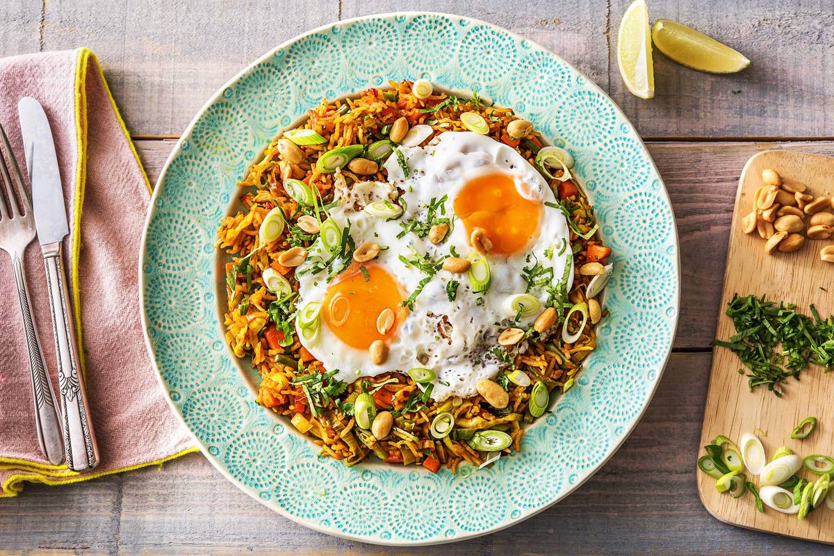 Nasi goreng met spiegelei
