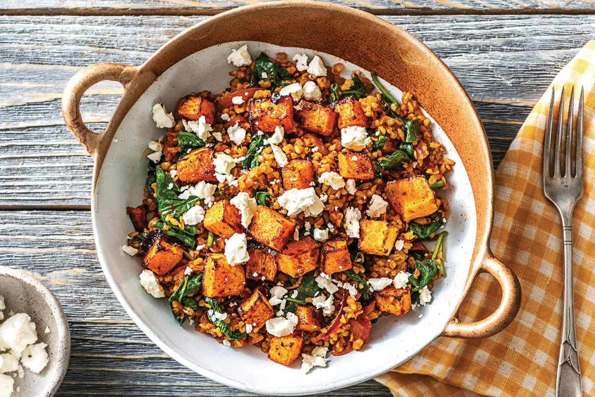 Chermoula Spiced Pumpkin & Veggie Freekeh