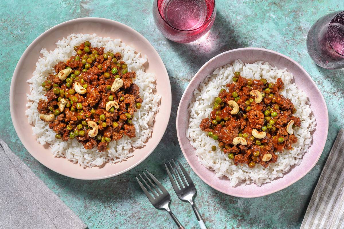 North Indian Style Beef Mince and Pea Curry