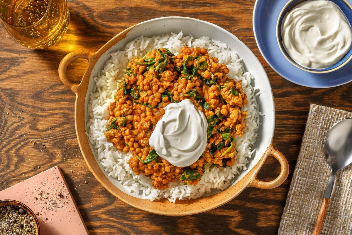 North Indian Style Lamb and Lentil Curry