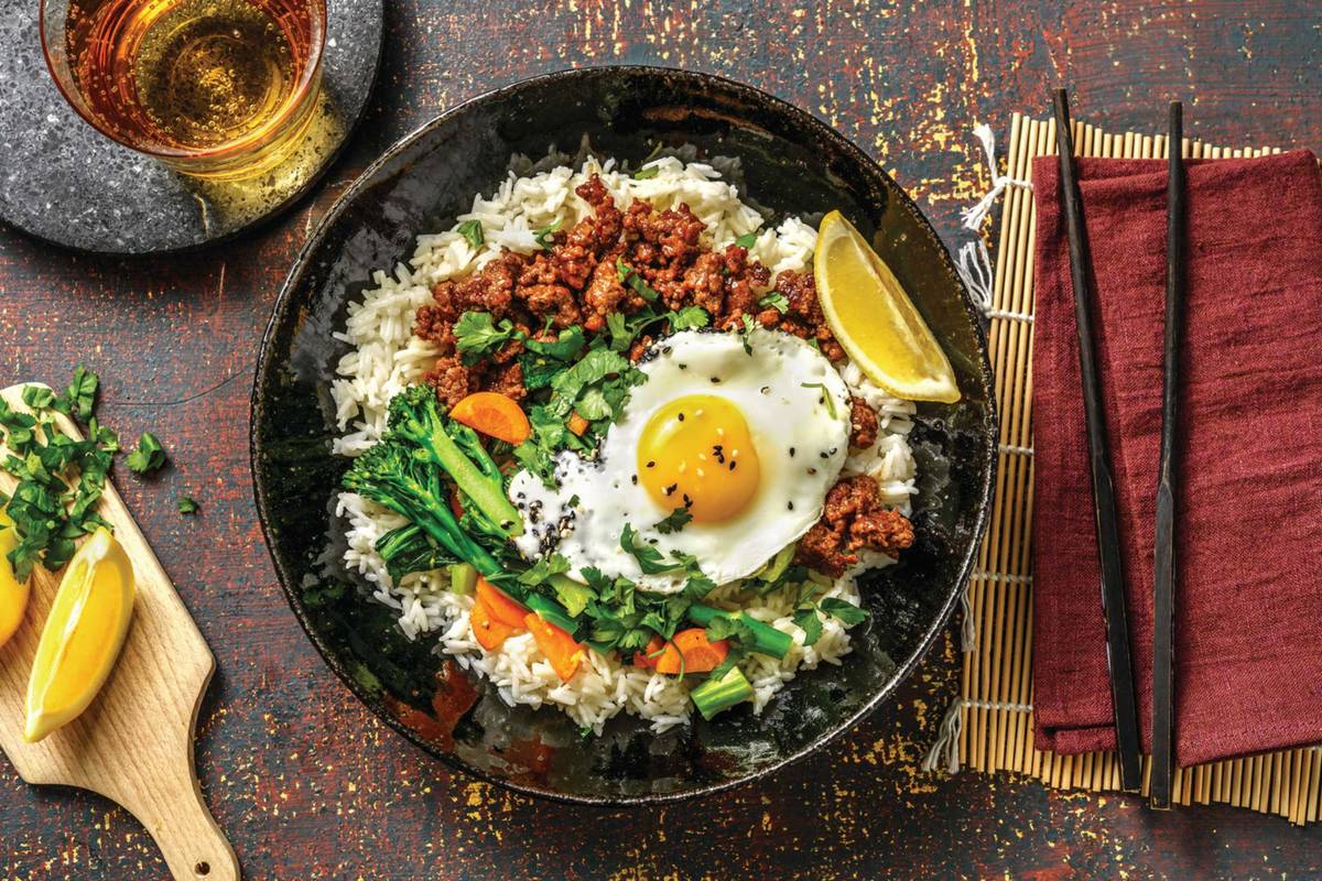 Oyster Beef & Ginger Rice Bowl