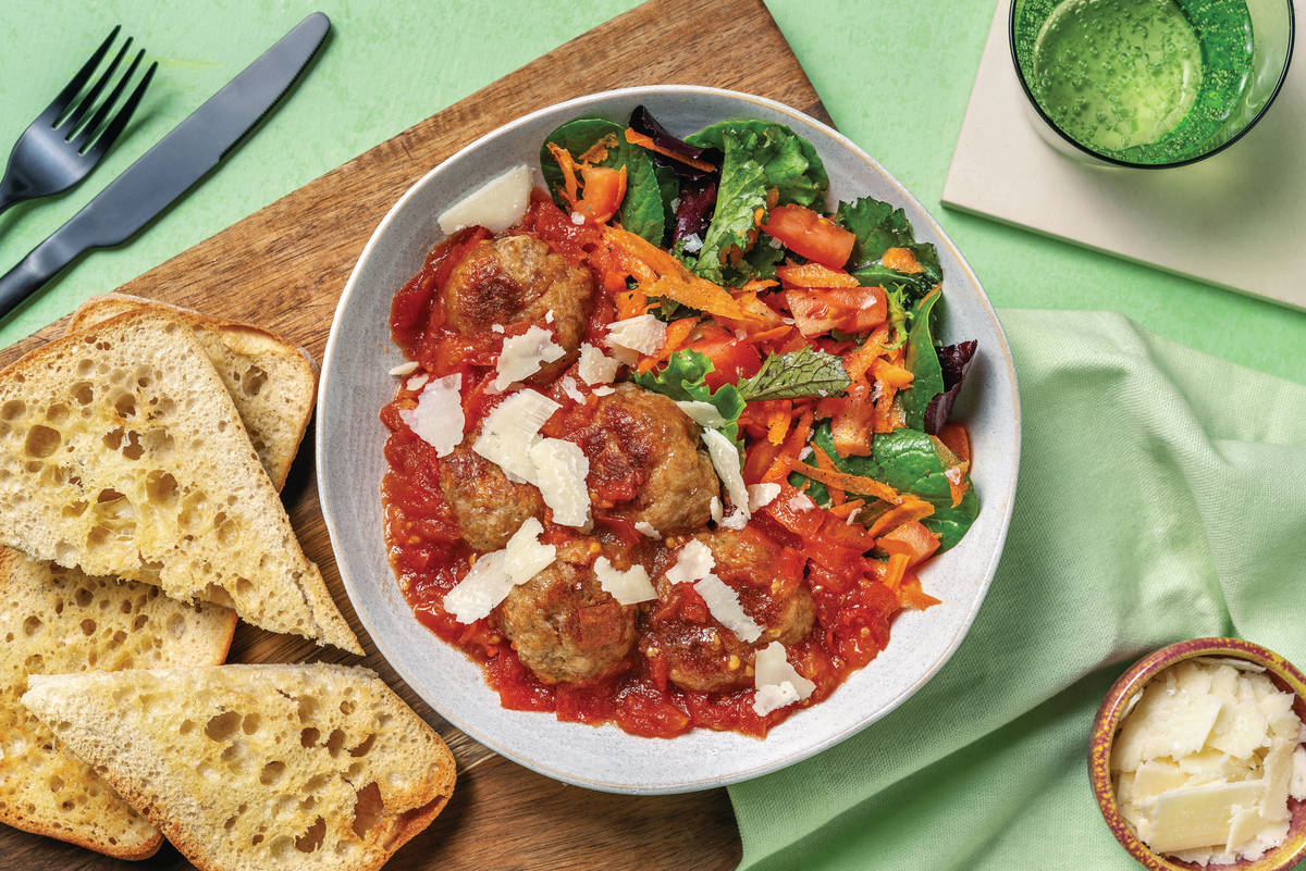 Oven Baked One-Dish Pork Meatballs