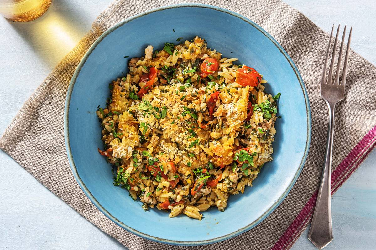 One-Pan Orzo Italiano