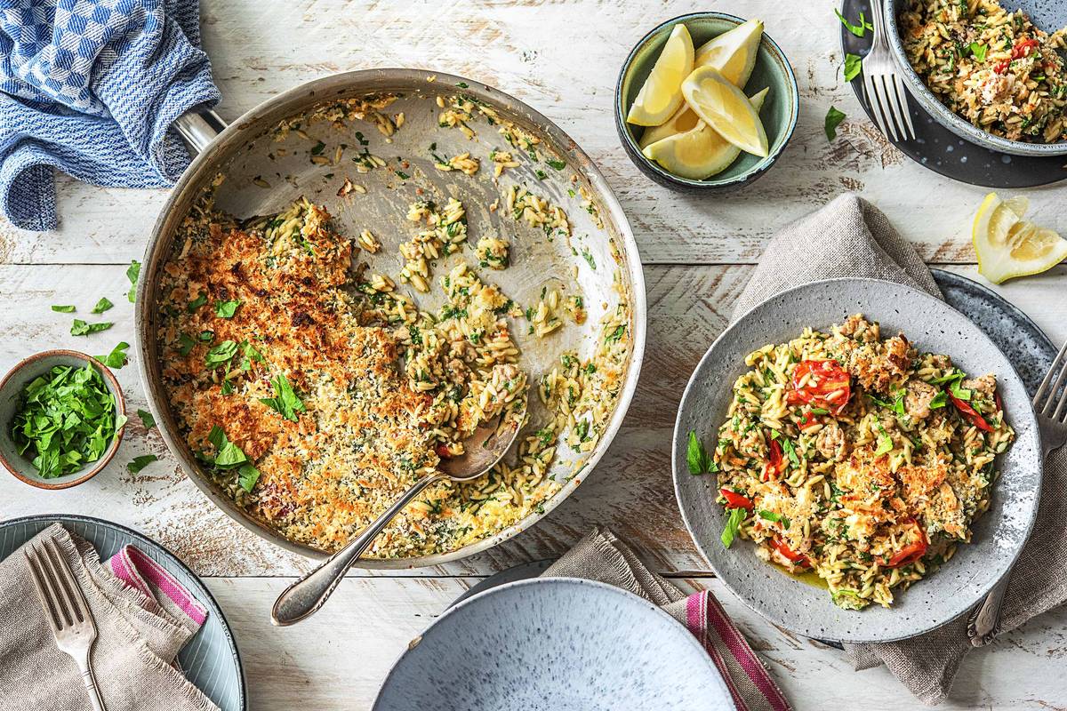 One-Pan Orzo Italiano