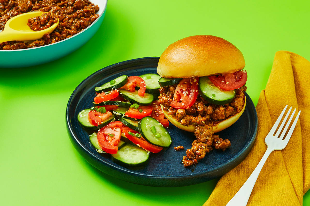 One-Pan Sesame Pork Sloppy Joes