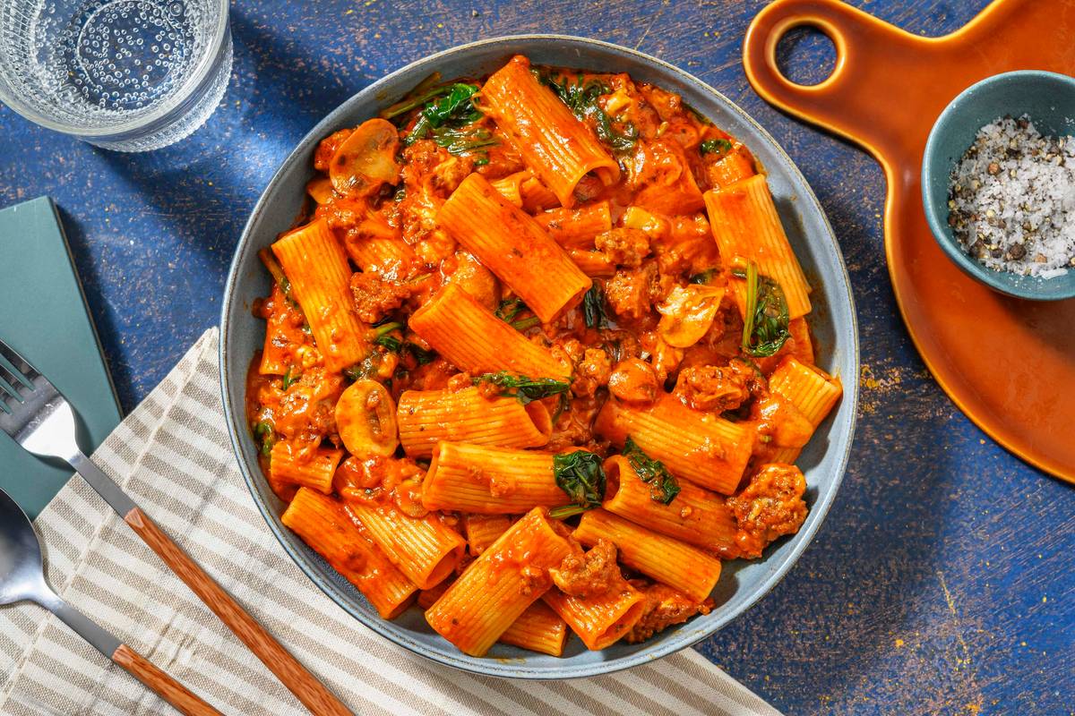 One Pot Creamy Smokey Beef Pasta