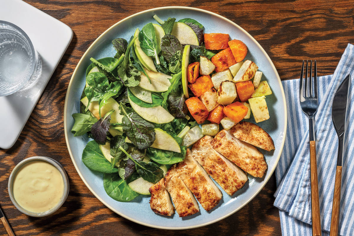 Golden Chicken & Honey Glaze
