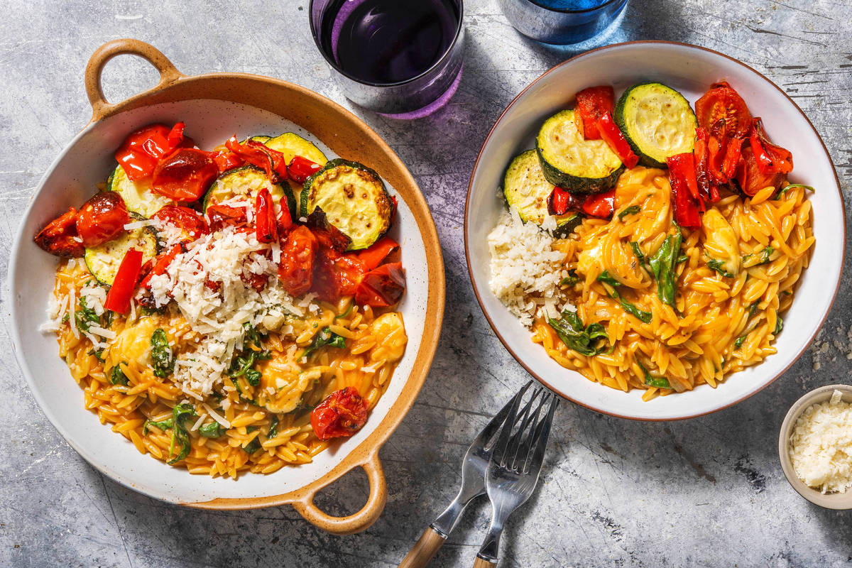 Orzo-Nudel-Pfanne