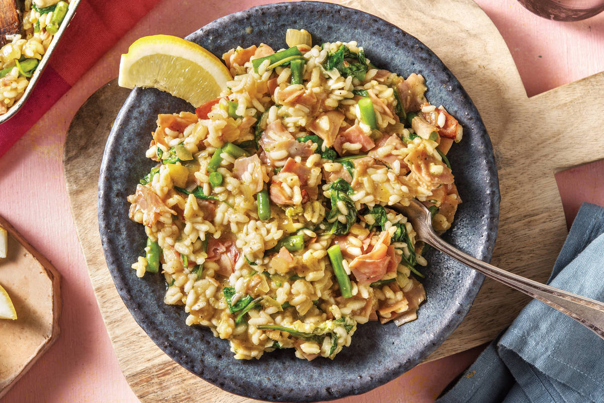Bacon & Basil Pesto Risotto