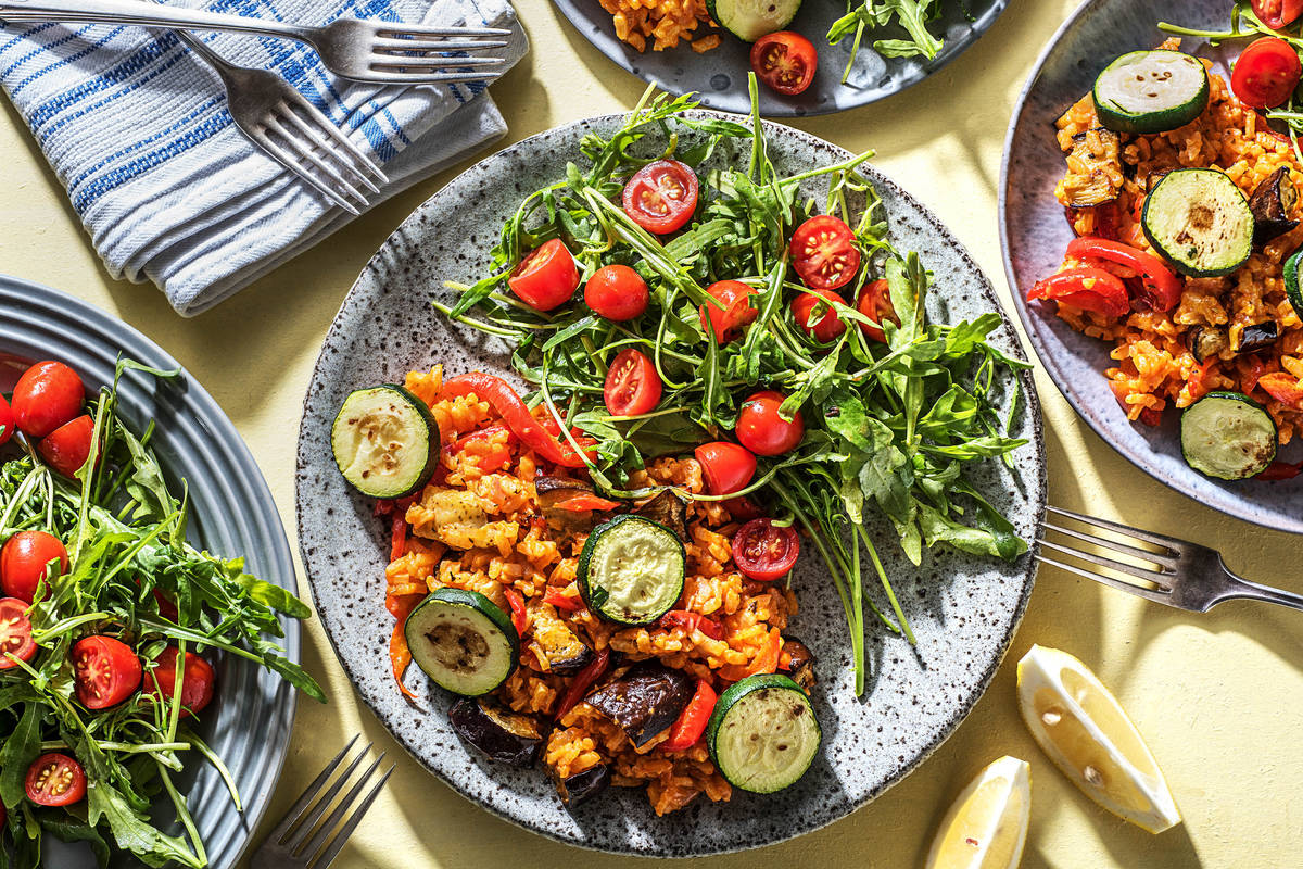 Oven Baked Ratatouille Risotto