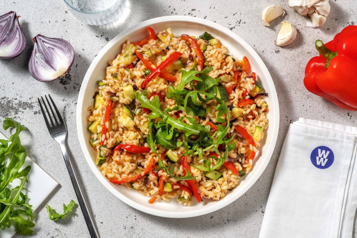 Oven-Baked Ratatouille Risotto