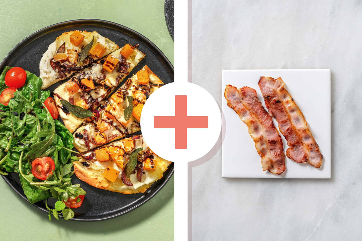 Ricotta, Bacon and Squash Flatbreads