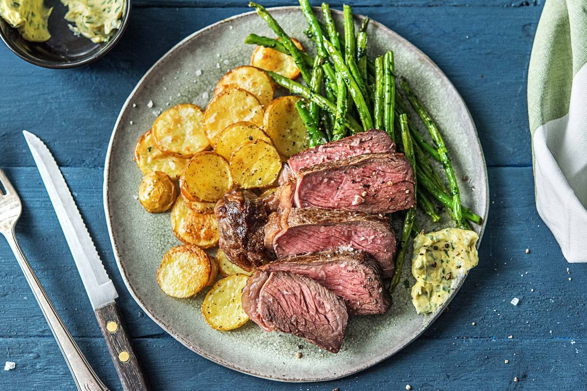Pan-Seared Steak with Dijon-Herb Recipe HelloFresh