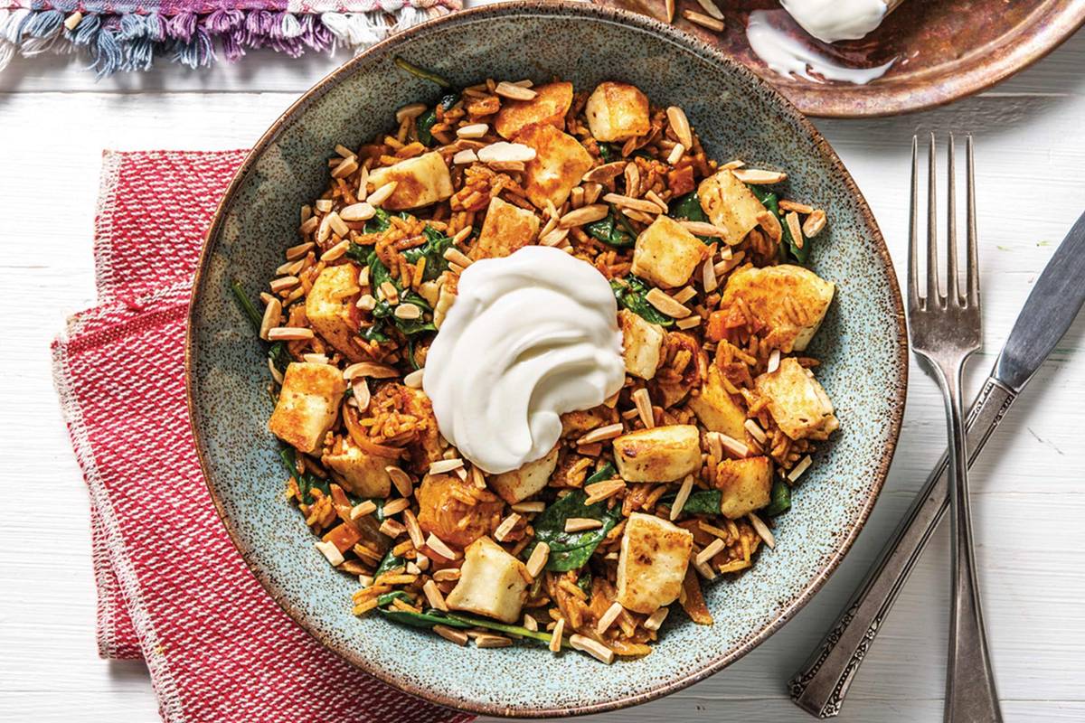 Indian Paneer Cheese Biryani